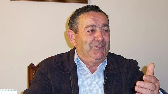 Leovigildo López, cuando era alcalde de Cómpeta