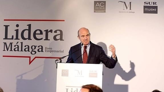 Las mejores frases de la intervención de De Guindos en el foro Lidera Málaga