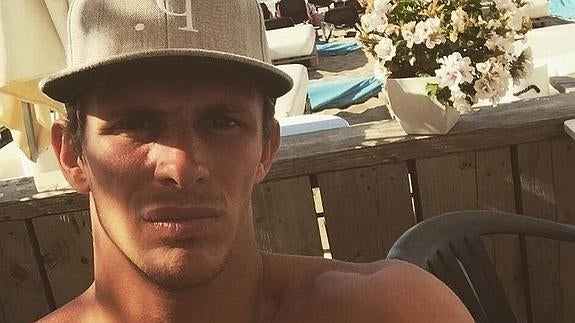 Jake Hall, en Marbella, durante el rodaje del programa ‘Towie’.: