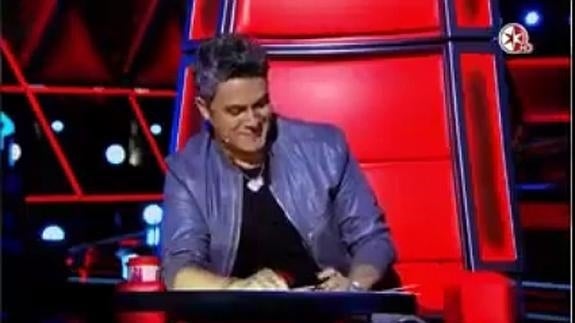 Alejandro Sanz, durante las audiciones a ciegas en La Voz México