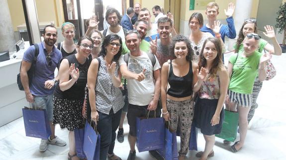Voluntarios del Servicio en Málaga. 