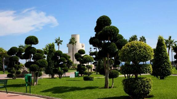El parque de La Batería, en Torremolinos, es uno de los más amplios y cuidados de la provincia.