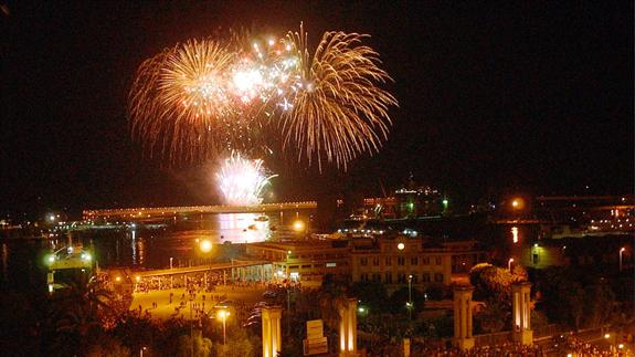 Los fuegos artificiales de la Feria de Málaga se podrán ver desde las bóvedas de la Catedral