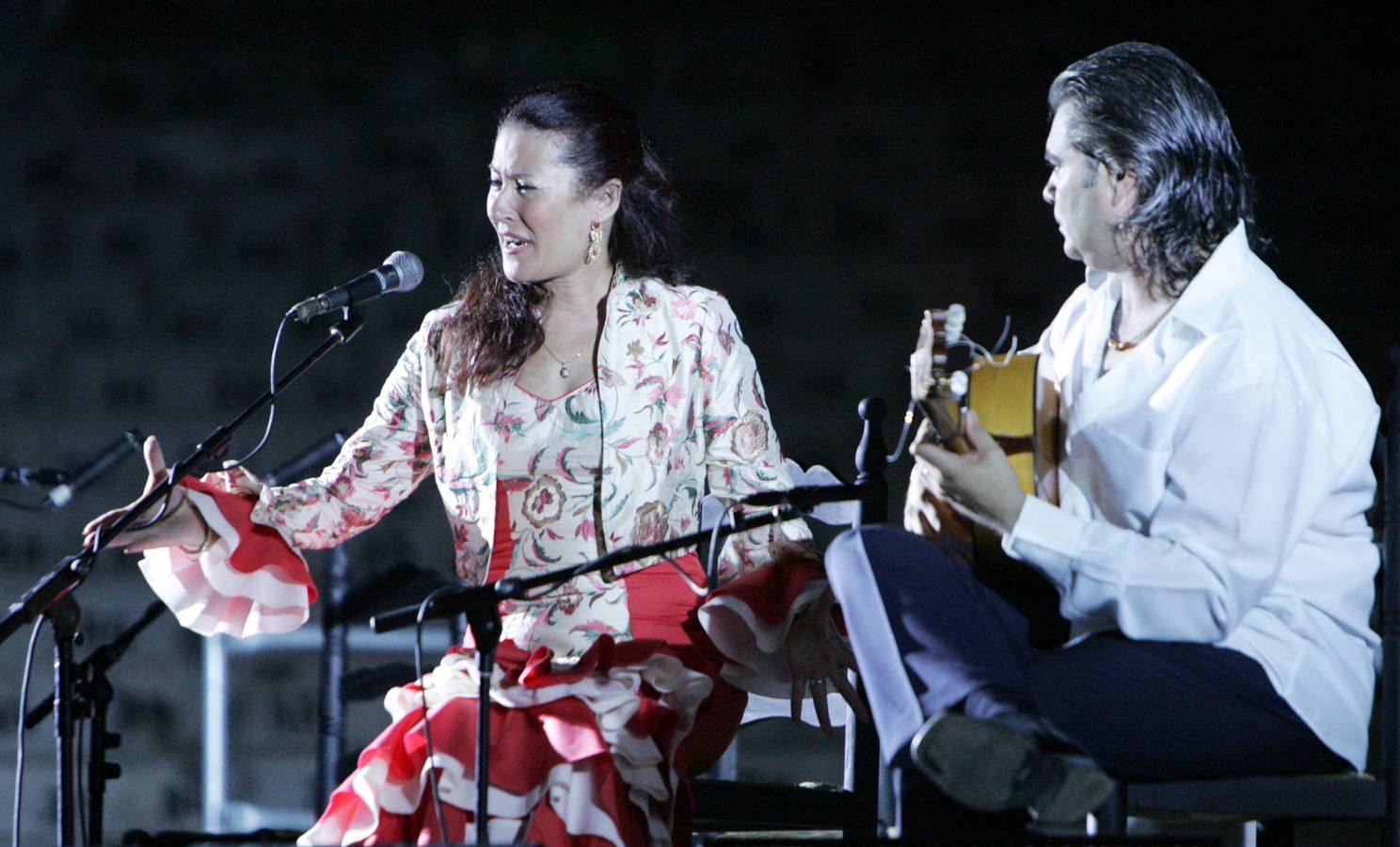 Antonia Contreras durante una actuación. 