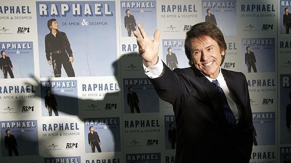 El cantante Raphael dará un concierto el sábado en Málaga.