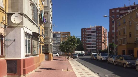 Vista de la calle Alhaurín el Grande, donde ocurrieron los hechos. 