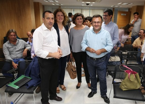 José Luis Ruiz Espejo, Teresa Valdenebro, Fuensanta Lima y Miguel Ángel Heredia, ayer. 