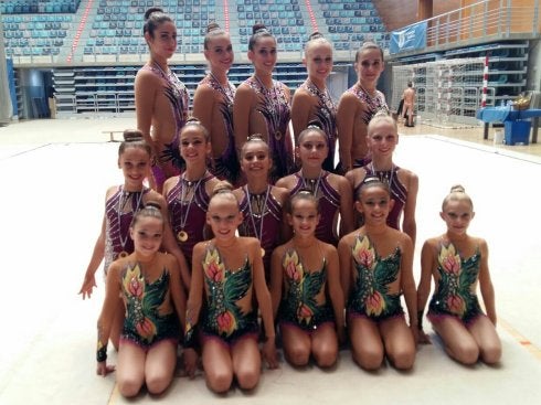 Gimnastas del R. Málaga. :: sur
