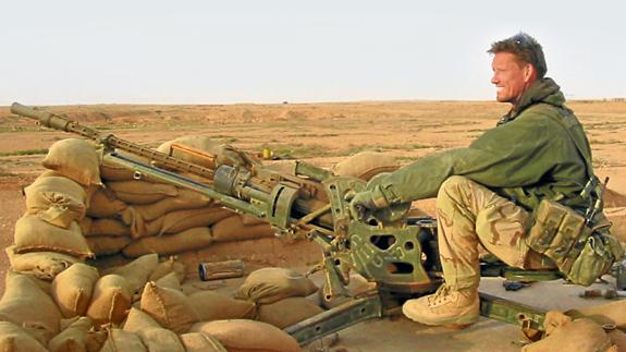 Billingham, durante su etapa de militar británico en Irak. 