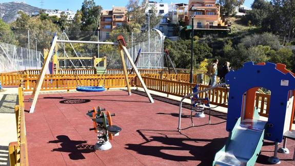 Parque infantil, en la provincia de Málaga