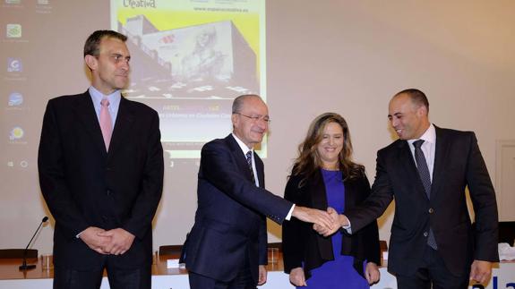 De la Torre durante la inauguración del Forum de Ciudades y Territorios Creativos