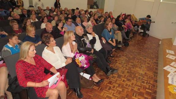 Algunos de los premiados, durante el acto. 