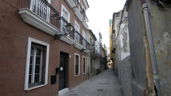 Vista de la calle Nuño Gómez en Málaga. 