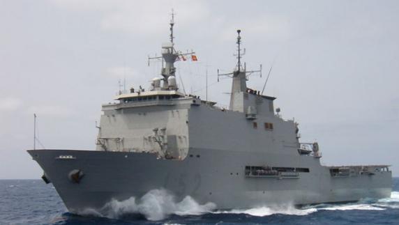Imagen de archivo del buque de asalto anfibio 'Galicia'. 