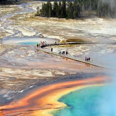 Aguas termales en Yellowstone.