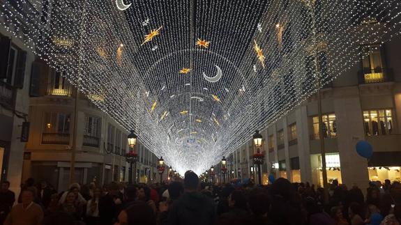 La calle Larios acogerá a un espectáculo de luz y sonido durante la Navidad