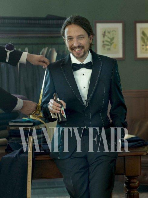 Pablo Iglesias, en la portada de 'Vanity Fair' con pajarita
