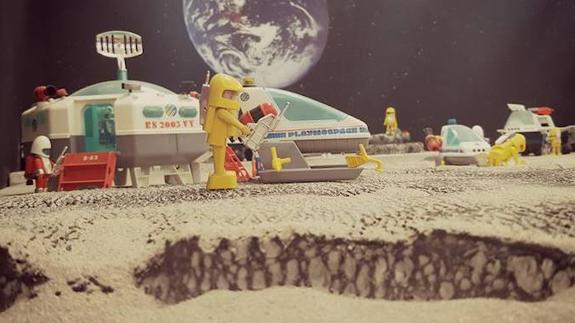 Uno de los dioramas de la exposición.