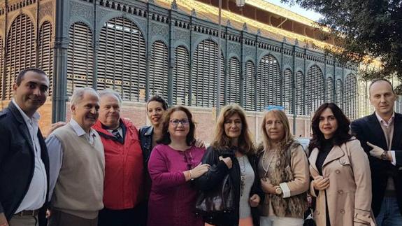 Carrasco, Anaya, Peinado, Álvarez, Prieto, Alcalde, Alonso, Baena y Baragaño, de izquierda a derecha.