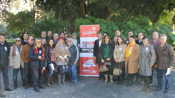 Asistentes ayer al acto de presentación de la plataforma. 