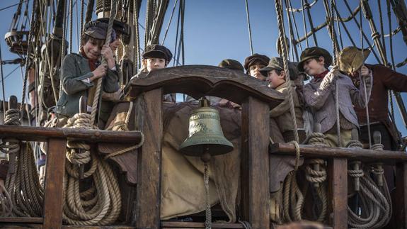 Sobre esta aventura se han escrito nueve novelas y se han rodado varias películas. La foto grande corresponde a una escena de la recientemente estrenada ‘22 ángeles’