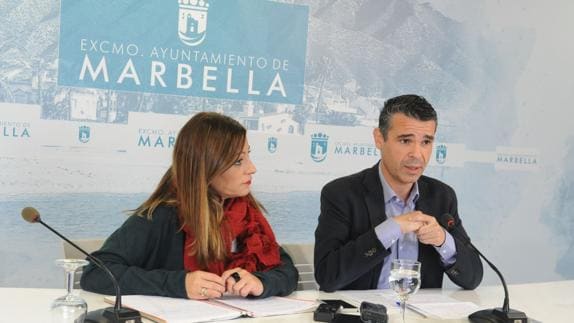 El alcalde de Marbella, esta mañana en rueda de prensa.