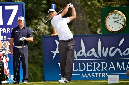 Kaymer, durante su participación en el Andalucía Masters, cuya última edición se celebró en 2011. :: sur