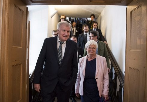 El primer ministro bávaro, líder de la CSU, Horst Seehofer. :: efe