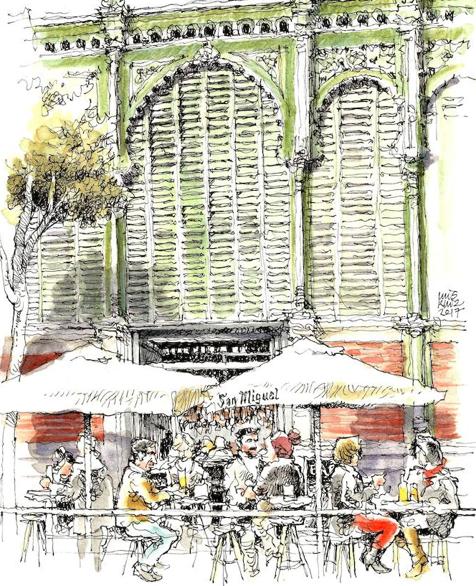 Málaga a trazos: Sol de invierno