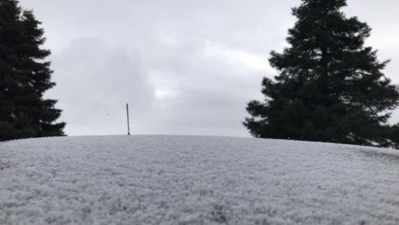 Copos de nieve en Yunquera.