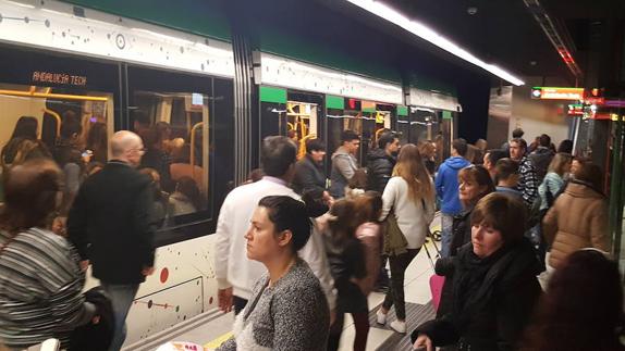 Imagen de archivo del metro de Málaga.
