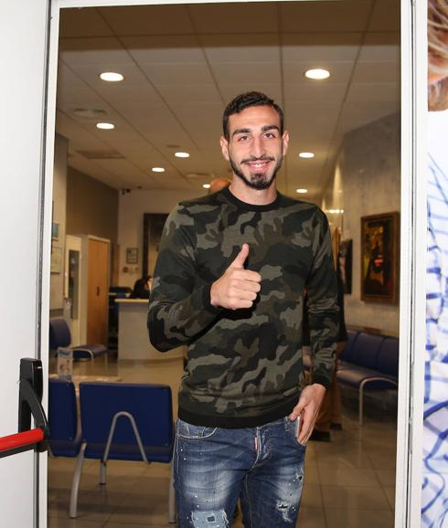 José Rodríguez, ayer en Clínicas Rincón mientras realizaba el examen médico. 
