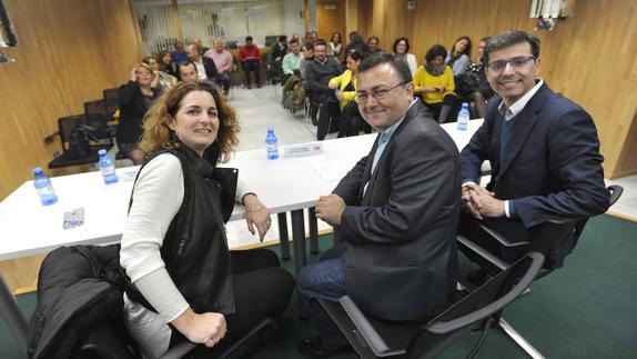 Pilar Serrano, Miguel Ángel Heredia y Cristóbal Fernández. :