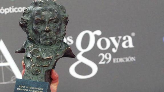 Estatuilla de los Goya.