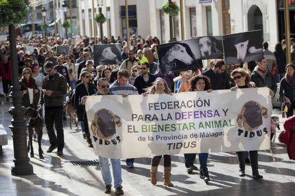 La marcha discurrió entre las plazas de la Marina y de la Constitución. :: álvaro cabrera