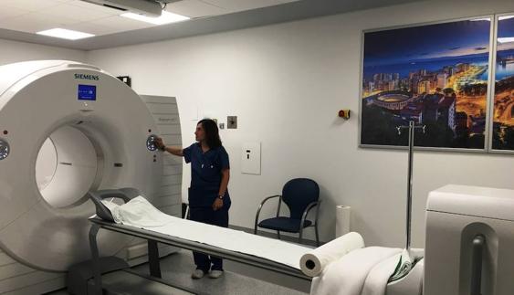 Imagen del PET-TAC del Hospital Carlos Haya.