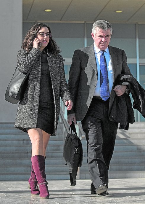 Roca, la semana pasada en la Ciudad de la Justicia. 