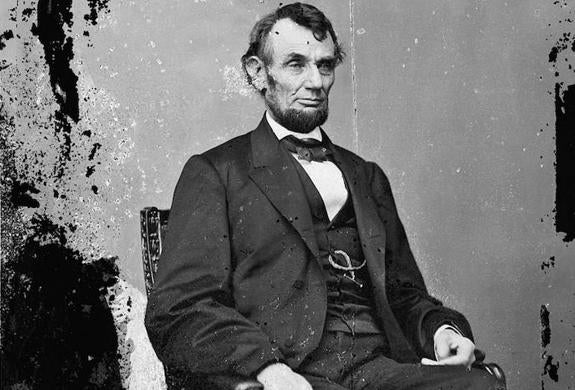 Retrato de Abraham Lincoln.