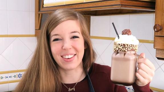 Mery con su receta del batido de Ferrero Rocher.
