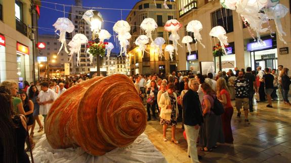 Calle Larios en la pasada edición de la Noche en Blanco.