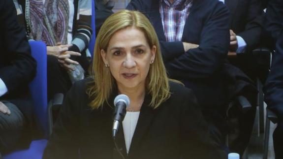 La infanta Cristina.