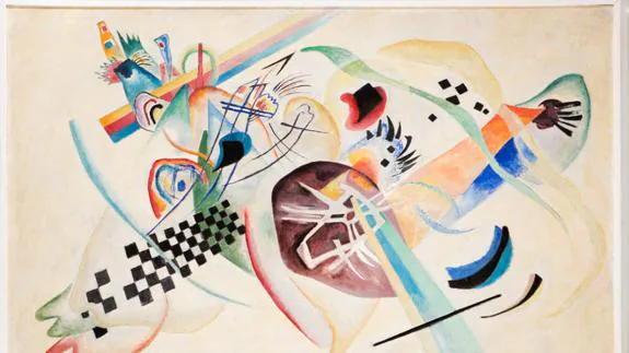'Sobre fondo blanco (I)’, obra de Kandinsky fechada en 1920