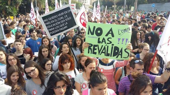 Imagen de archivo de una jornada de protesta anterior.