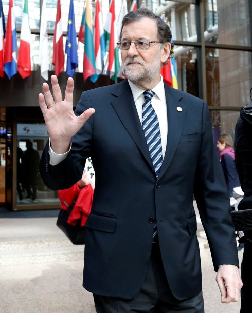 Mariano Rajoy, ayer en Bruselas. :: reuters