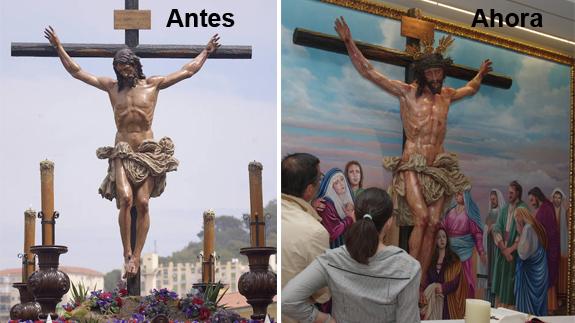 El antes y después del Cristo de la Crucifixión