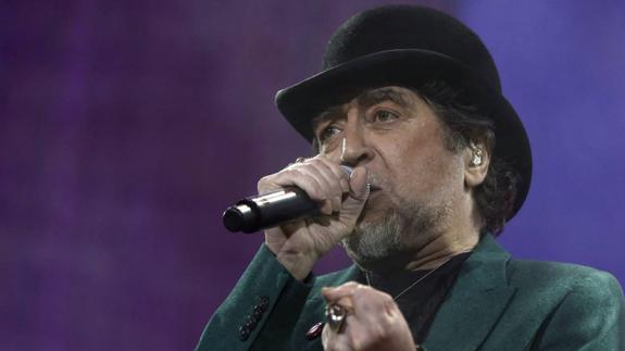 Joaquín Sabina, en  concierto.