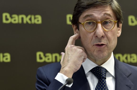 El presidente de Bankia, José Ignacio Goirigolzarri, ayer. :: afp