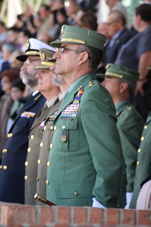 El general de la BRILEG, Juan Jesús Martín Cabrero, presidió el acto.
