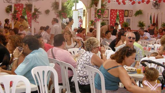 Imagen de archivo de una caseta de la Feria de Málaga.