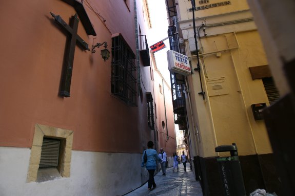 Antigua sede de Cáritas en la calle Fresca, sin uso. 